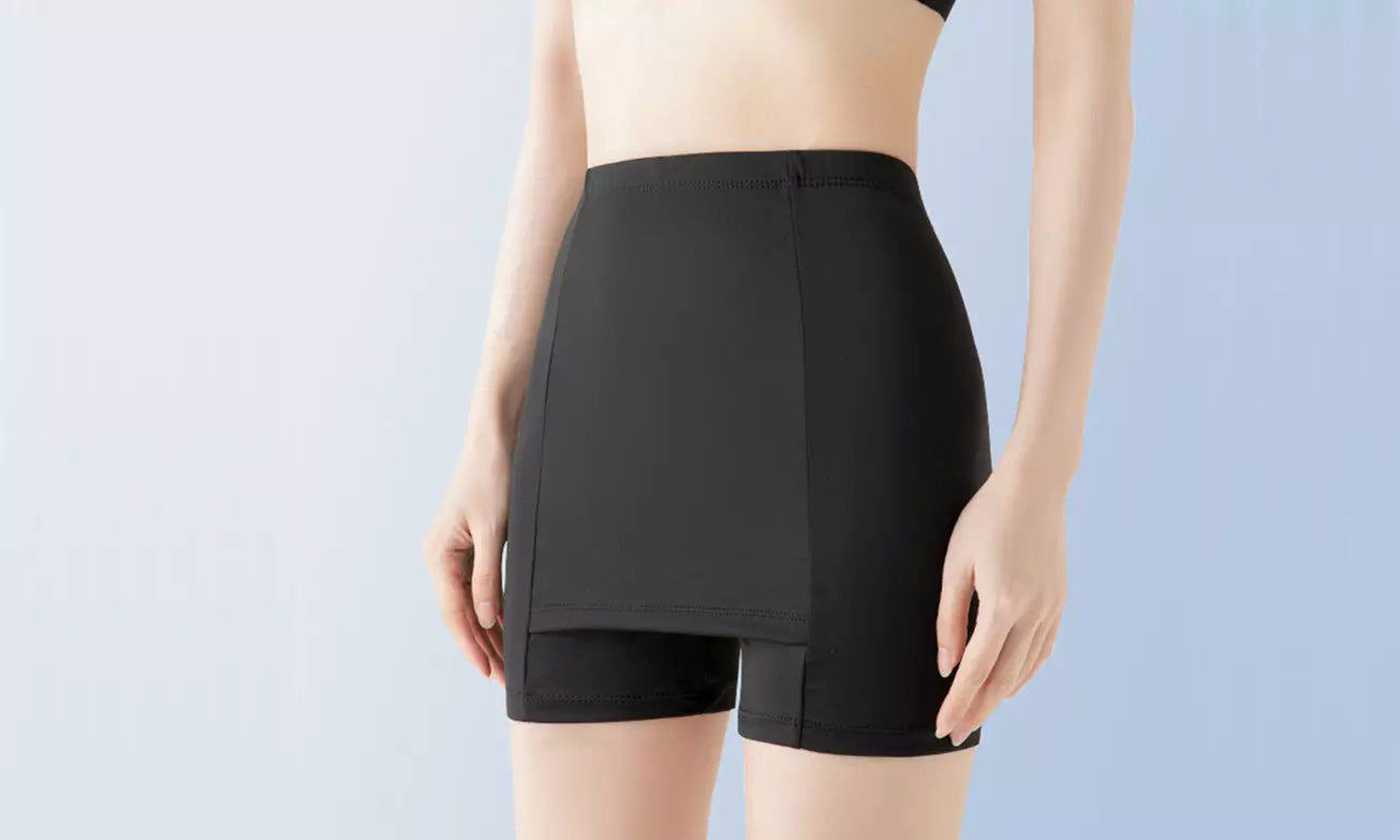 Flarixa Double Layer Safety Panties - High Waist Protective Shorts for Women & Girls Under Skirts and Dresses